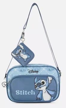 Disney Mała Torebka na Ramię Stitch Listonoszka Torba Portfel Niebieska