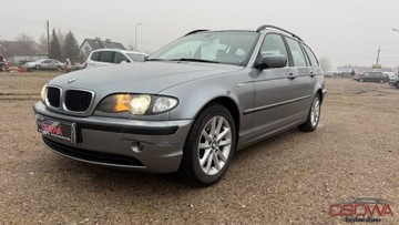 BMW Seria 3 E46 Touring 320 d 150KM 2004 BMW Seria 3 2.0d 150 KM automat skory bi xenon Czarny sufit stan tech per, zdjęcie 4