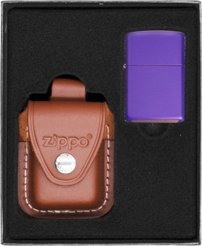 Zestaw ZIPPO Zapalniczka PURPLE MATTE prezentowy*nr2