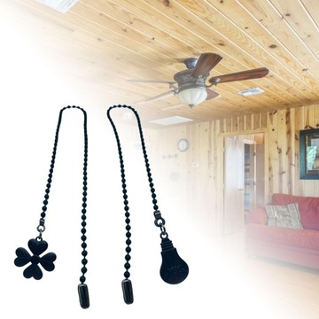 h-Ceiling Fan Pull Chain ceiling fan extension Black