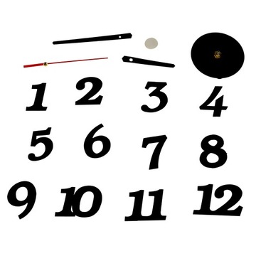 НАСТЕННЫЕ ЧАСЫ ДЛЯ ДОМА, ЧЕРНЫЕ ЦИФРЫ, ЛЕГКАЯ СБОРКА