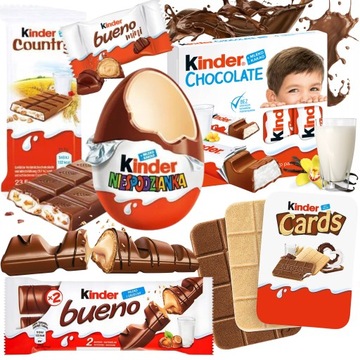 Kinder Zestaw Paczka Słodyczy Jajko Prezent Urodziny Komunia Dzień Dziecka