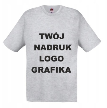T-SHIRT Koszulka z WŁASNYM NADRUKIEM napisem S