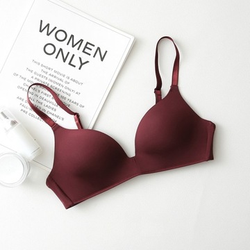 Biustonosz bezszwowy czerwony Intimo inkuy-SKU05669 rozmiar 80A