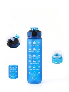 БУТЫЛКА ДЛЯ ВОДЫ СПОРТИВНАЯ БУТЫЛКА С МЕРКОЙ ДЛЯ ФИТНЕС-ЗАЛОВ 1Л