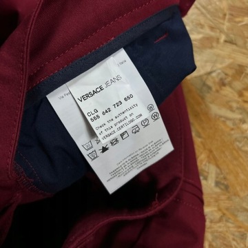 Spodnie Materiałowe VERSACE 32 Chinos męskie Italy