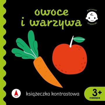 Książeczka kontrastowa OWOCE I WARZYWA pierwsze książeczki
