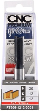 ПРЯМОЙ ФРЕЗ CNC GLOBUS PREM H=38 D=12 d=12 FT906