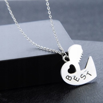 ОЖЕРЕЛЬЕ ДРУЖБА сердце ЛУЧШИЕ ДРУЗЬЯ BFF X2