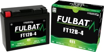 Гелевый аккумулятор FULBAT FT12B-4 YT12B-4