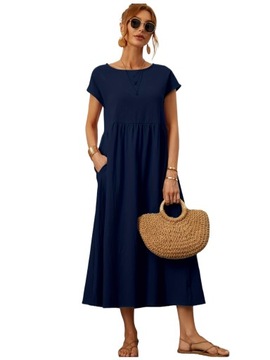 SUKIENKA ELEGANCKA LETNIA DAMSKA PLAŻOWA MIDI