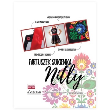 Платье-фартук Nitly FOLK элегантное ПОЛЬША