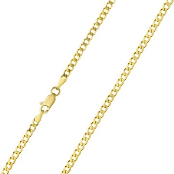 Łańcuszek srebrny dla mężczyzny pozłacany 60cm