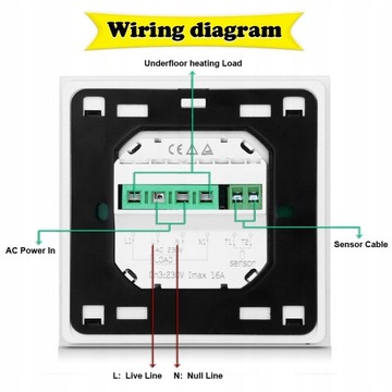 Termostat do ogrzewania podłogowego C16 GH3