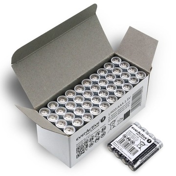 Bateria alkaliczna EverActive PRO 1,5V AAA R3 LR3 40 szt. komplet
