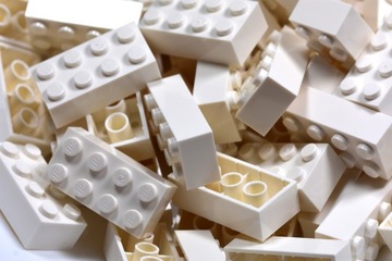 Lego biały klocek 2x4 3001 10szt