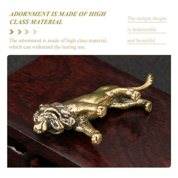 ФЭНШУЙ СТАТУЭТКИ С ЛАТУННЫМ ОРНАМЕНТОМ ЛЕВ ДОМАШНИЙ ДЕКОР