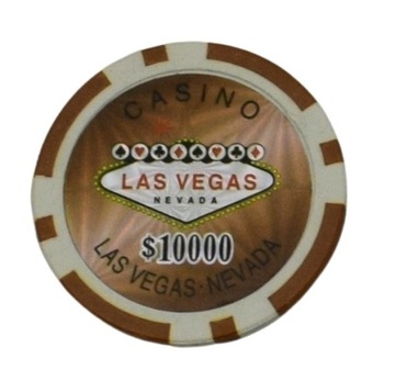żeton do pokera laser LAS VEGAS Nominał 10 000 x25