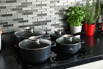 Набор алюминиевых кастрюль ПРЕМИУМ 12 шт.