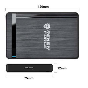 Отсек для жесткого диска Корпус для жесткого диска SSD 2,5 дюйма SATA до 5 Гбит/с USB 3.0
