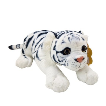 BIAŁY TYGRYS kotek PLUSZAK tygrysek MASKOTKA 30cm