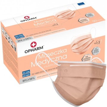 MASKI MASECZKI OCHRONNE MEDYCZNE Maska IIR 50 szt