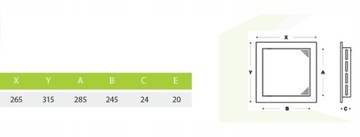 ПЛАСТИКОВАЯ ОБЗОРНАЯ ДВЕРЬ 25Х30