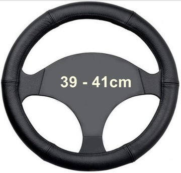 Pokrowiec na kierownice 100% skóra C- 39-41cm