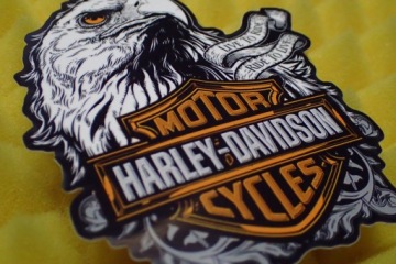 Наклейка на наклейку Harley Davidson 8.1 x 9,6 см