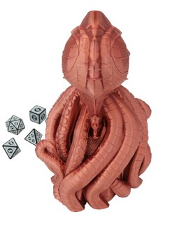 Осьминог в стиле стимпанк - башня для игральных костей - FatesEnd Octopunk Dice Tower DT1