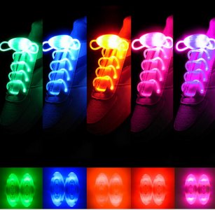 СВЕТЯЩИЕСЯ ШНУРКИ Светодиодные оранжевые шнурки