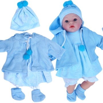 UBRANKA DLA LALEK 45 CM BOBAS BABY ŚPIOSZKI ZESTAW UBRANEK CIUSZKI KOMPLET