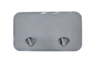 LUK 606X353 MM NA KLAMKĘ PVC SZARY