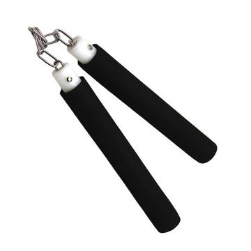 Nunczako treningowe piankowe, Nunchuck ze stalowym łańcuszkiem, Nunczako