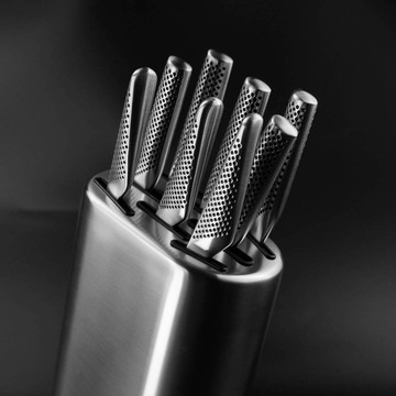 Набор ножей GLOBAL в гладком блоке, 8 предметов