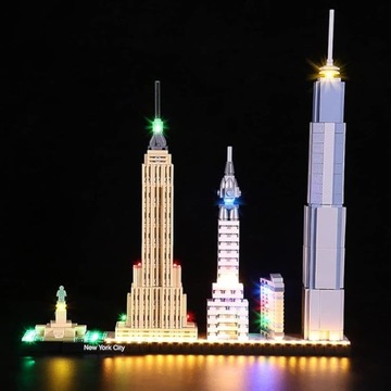 Zestaw oświetleniowy LED do Lego Architecture New York City 21028 P23801