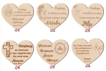 Магнит Благодарность гостям Причастие Крещение 10 шт.