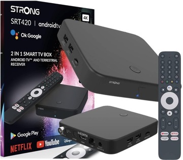 Адаптер медиаплеера Wi-Fi SMART TV Strong SRT 420 DVB-T2 8 ГБ