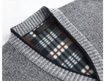 SWETER MĘSKI KARDIGAN gruby ciepły sweter,4XL