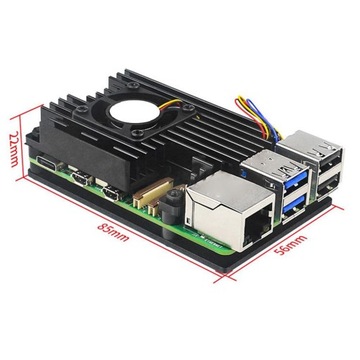 Для алюминиевого корпуса Raspberry Pi 5 с радиаторами UK Cooling I3A1