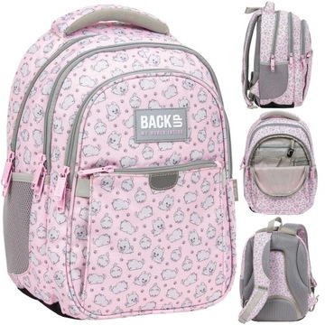 ERGONOMICZNY PLECAK SZKOLNY DLA DZIEWCZYNKI PIESEK BOO KAWAII BackUP 1-3 kl