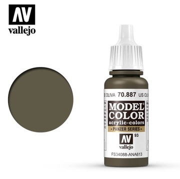 Цвет модели Vallejo 70.887 US OLIVE DRAB 17 мл