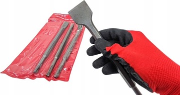 ДОЛОТО НАБОР ДОЛОТО ПО БЕТОНУ ПЛОСКИЙ ШПАТЕЛЬ SDS+ PLUS 4 шт.