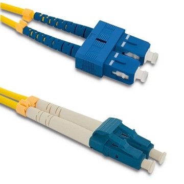 Qoltec Patchcord światłowodowy SC/UPC - LC/UPC | Singlemode | 9/125 | G652D