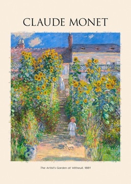 CLAUDE MONET OGRÓD ARTYSTY plakat B1 100x70cm #411