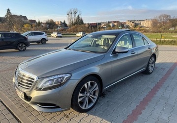 Mercedes Klasa S W222 Limuzyna 350 Blue TEC 258KM 2015 Mercedes-Benz Klasa S 350d 4matic 2015r masaze dach panoramiczny jasne wne, zdjęcie 3