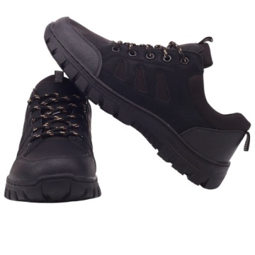 МУЖСКАЯ ПРОЧНАЯ СПОРТИВНАЯ ОБУВЬ ЧЕРНОГО ЦВЕТА ДЛЯ РАБОТЫ