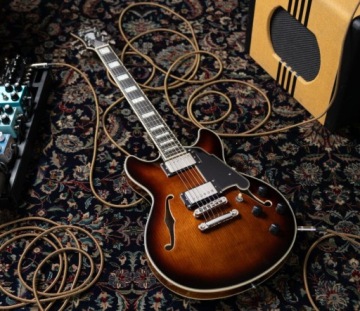 Электрогитара D'Angelico Premier Mini DC Brown Burst