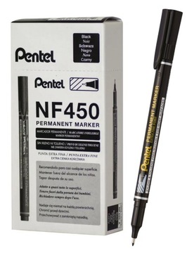 FOLIOPIS MARKER PENTEL NF450 CZARNY 12 SZTUK + 1 SZTUKA GRATIS