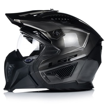 МОТОЦИКЛЬНЫЙ ШЛЕМ 4в1 LS2 OF606 ДЖИНСЫ СО СЪЕМНОЙ ЧЕЛЮСТЬЮ + ВЗОР + 2x СТЕКЛА